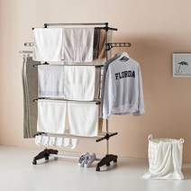 아이템톡 퀸즈 이불 빨래건조대 8단 틈새보관 국산, 블랙, 1개