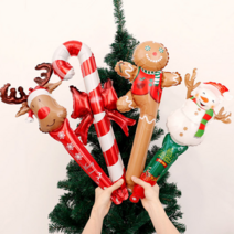 메리크리스마스 풍선 세트 은박 산타 장식 가랜드 연말파티, 실버, 산타 눈사람