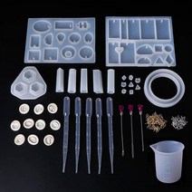 와이지알씨 미라클 34 레진공예 실리콘 몰드 DIY 세트 UV 에폭시레진