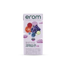EROM 이룸 블루베리+적포도+아로니아(아침건간 주스 야체믹스(황성주박사의과채습관, 16개입, 190ml