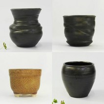 수공예 물레 옹기화분 호리 다육화분 다육이화분, 1개