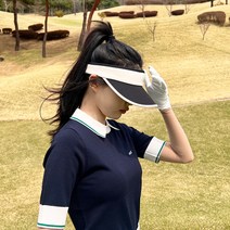 엠엠스포츠 여성 봄 여름 파스텔 러빈 골프 썬캡 모자, 베이지