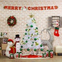 180cm 화이트그린 화이트 트리 풀세트트리/대형트리