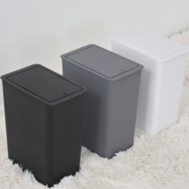 소프트카리스마 원터치 멀티빈 무지 슬림 종량제 냄새차단 기저귀 무지 화장실 휴지통 10리터 20리터, 화이트, 원터치 멀티빈 휴지통 10L, 1개