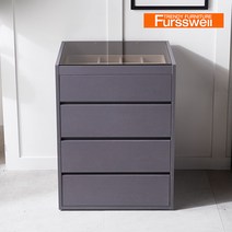 퍼스웰 베스트 600 아일랜드 4단서랍장 수납장(SN_035), 올그레이