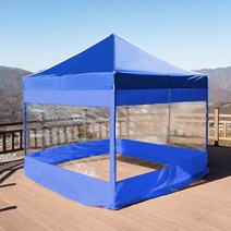 베이직 2x2 캐노피천막 캠핑천막 감성천막 포장마차 야외천막 접이식천막, B투명풀 2X2 베+브