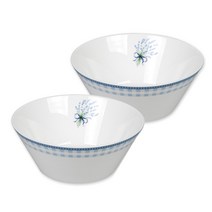 한국도자기 라벤더부케 면기 2p 우동기 비빔밥그릇 떡국그릇