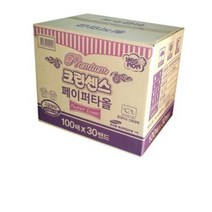 크린센스 2겹 페이퍼타올, 3000매입, 2개