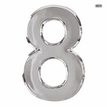 아트사인 이니셜숫자8 은색 0918 세로70 1개입, 단품