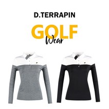 D.TERRAPIN 여성 골프웨어 카라 스퀘어 기능성 골프 카라티