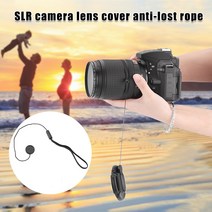 Mingjin 니콘 SLR DSLR 디지털 카메라 용 렌즈 캡 홀더 키퍼 스트랩 코드 가죽 끈 로프, 5 packs