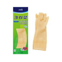 크린랩 식품전용 고무장갑(중)/아이보리, 5개, 1개