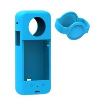 Insta360 X3 실리콘 보호 케이스 바디 커버 렌즈 가드 캡 보호대 인스타 360 카메라 액세서리용 방진 안, 02 blue