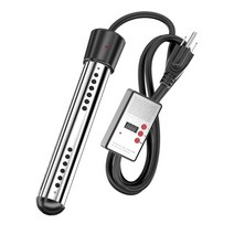 욕조물데우기 가열봉 반신욕 히팅기 온도조절 수영장 히터 1500W, US시스 블랙 시간제어 1500W