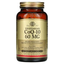솔가 Solgar 채식 코엔자임Q-10 60 mg 180 식물성 캡슐, 2개