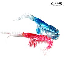 썬베이트 감바웜 4인치 새우웜 광어 다운샷 우럭 열기 농어, 001