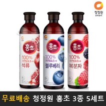 청정원 자연발효 홍초 3종 각 1병(석류+블루베리+복분자) K마켓, 5세트