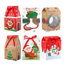 철제함 상자 크리스마스 선물 쿠키 포장 가방 파티 종이 재활용 공예 대량 주석 사탕 제공