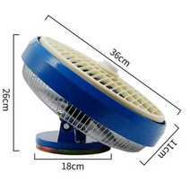 차량용 선풍기 화물차 지게차 에코 차박용 송풍구, 24v/ 이중 베어링12인치 4날 천장