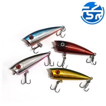 포퍼 미노우 루어낚시 미끼 유동구슬 쏘가리 배스낚시, Black, 1g