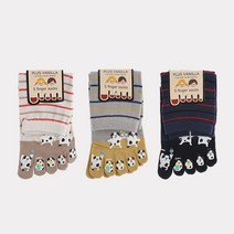 고급 일본제 여자발가락양말 고쿠 강아지 3종색상 택1