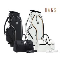 닥스골프 남성 경량 캐디백 보스턴백 세트 DKCB-029M DKBB-029M 23년형, 블랙