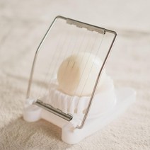 다이어트식단 샐러드 계란커터기 신혼집 주방잡화 자취방 계란슬라이서, 1개, 화이트