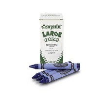 Crayola 대형 크레용 그린 아동용 미술 도구 12개, Blue