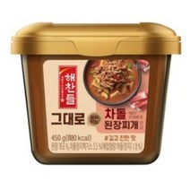 해찬들 그대로 끓여먹는 차돌 된장, 450g, 6개