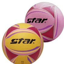 TQS759532스타 2컬러 베이직 넷볼 배구공, 옐로우