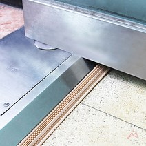 베이지 도어 문턱받침 슬로프 휠체어 경사대 2P, 도어턱 받침 2P