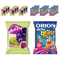 오리온 왕꿈틀이 67g x 10p + 마이구미 66g x 10p 젤리 세트, 4세트