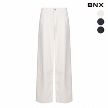 BNX 여성 미드라이즈 와이드 데님 팬츠