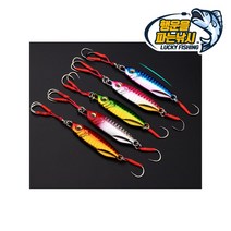 (행운을파는낚시) 웨폰 케이 메탈지그 (20g 30g 40g) 삼치 농어 갈치 볼락 고등어, 04. 레드