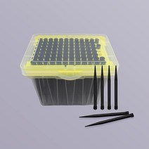 스포이드 과학 실험 교구 키트 스포이트 96 Pcs 카세트 마이크로 피펫 팁 50ul/200ul/1000ul 블랙 전도성 멸균 카트리지 필터 실험실 장비 95mm/58mm, [01] 1000ul  96Pcs box