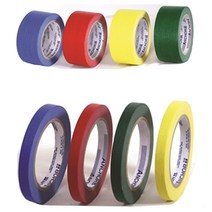 칼라마스킹테이프 40M 컬러 1.2cm 2.5cm 5cm 어린이집 유치원 초등학교 사무용품 만들기재료, 12mm(폭) x 40m(길이), 빨강