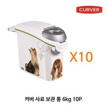 P5 사료 보관 통 6kg 10P 강아지 애견 고양이, 본상품