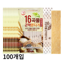 16 곡물 곤약 쫀디기 어른 간식 쫀드기, 100개, 22g