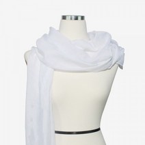 화이트 (HMI30) 무지 MAYGRIN 빅사이즈 스카프