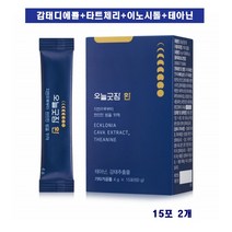 오늘굿잠 환 30포 감태 디에콜 테아닌 타트체리 세인트존스워트 트립토판 이노시톨 마그네슘 스트레스 수면 숙면 영양제 추천, 2개, 15포