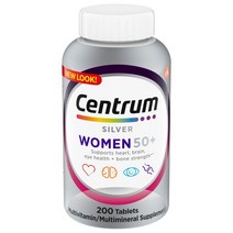 센트룸 실버 멀티 비타민 여성 50세 이상 200정(Centrum Silver Multivitamins for Man Over 50)
