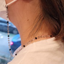 원석컷팅 글라스 비즈 마스크 목걸이 스트랩 20대후반여자선물 하기 좋은 필수 아이템
