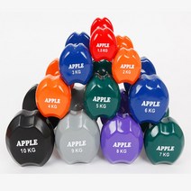 베스코 애플덤벨 아령 0.5kg - 10kg 홈트 홈짐 가정용 클럽용 헬스장, 5kg