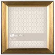 Malden International Designs Copley Picture Frame with Black Boarder 8x10 Gold null, 1