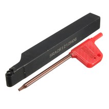 GHSHOP 산업용 도구 12x100mm 인덱서블 보링 바 터닝 도구(T8 렌치 포함), 98x12mm, 라이트 레드, 금속