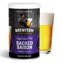 Brewferm Sacred Saison (Belgian Saison) Belgian Homebrew Craft Beer Mix - makes 15 liters or 4 gallo, 1