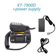 업무용 생활 무전기최신 버전 미니 모바일 라디오 25w qyt kt-7900d 쿼드 밴드 136-174220-260350-390400-480mhz kt 업소용 차량용 병원 식당, 7900d 전원 공급 장치
