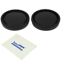 Haoge 카메라 바디 캡 및 후면 렌즈 캡 커버 카메라 렌즈, for Sony E Mount