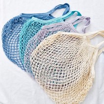 그물 매쉬 야채 과일 장바구니 피크닉 숄더백