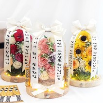 개별문구 미니화환 스페셜데이 유리돔 개업 승진 축하 이사 부모님 생신 선물, 핑크카네이션미니화환유리돔, 개별문구(게시판/문자)